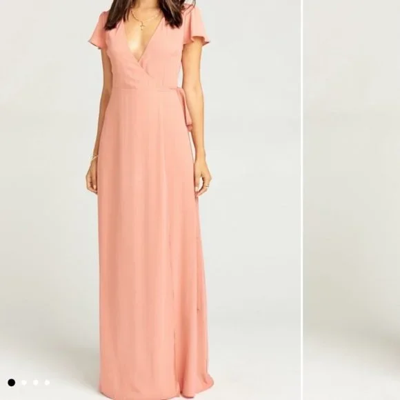 Show me your mumu wrap dress noelle flutter maxi - Picture 1 of 12